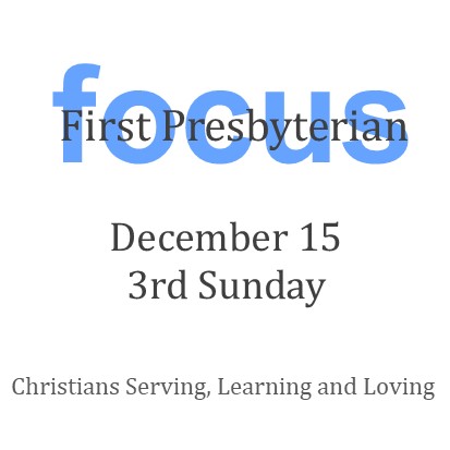 December Newsletter 3rd Sunday 2019